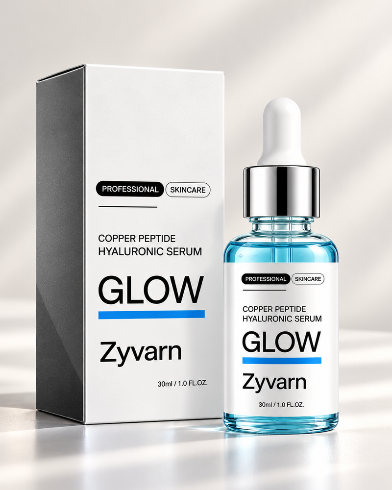 GHK-Cu Collagen Glow Serum peptide vial