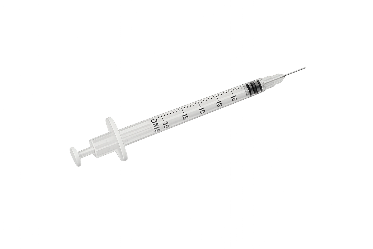 Insulin syringe 0.3ml – 5 pack peptide vial — research-grade